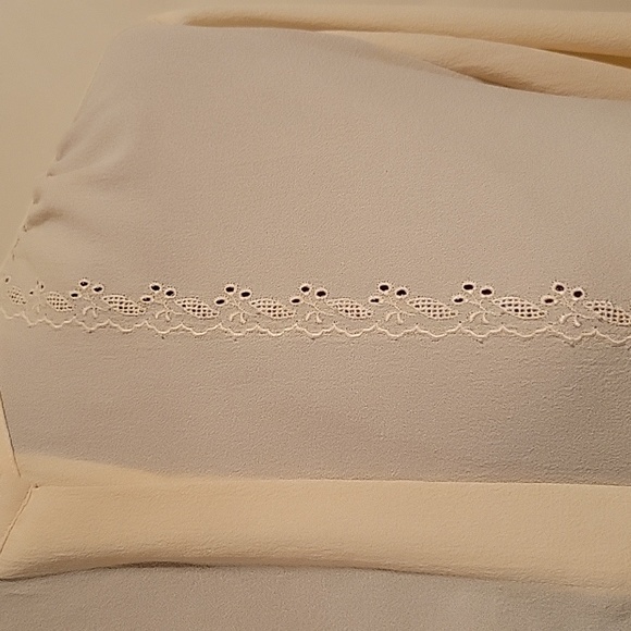 Vintage Primavera Firenze Long Sleeve Blouse Pale Yellow Size 4 See measurement - Picture 3 of 11